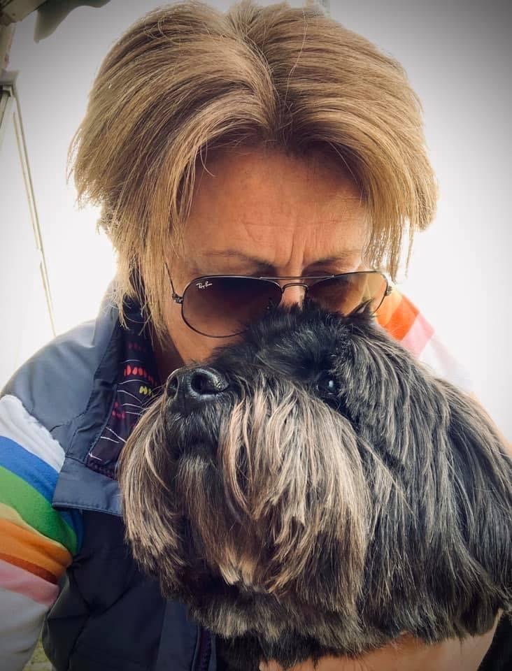 Karen Wigglesworth with Stanley Dog